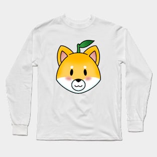 Orange Shiba Inu Long Sleeve T-Shirt